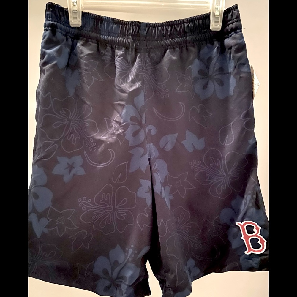 BNWT Men’s Tropical Print Boston Red Sox Swimsuit - SIZE MEDIUM
